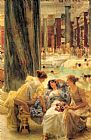 Sir Lawrence Alma-tadema Canvas Paintings - The Baths of Caracalla